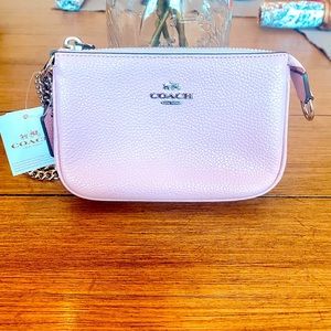 Coach Wristlet w/ Silver Chain **Brand New w/ Tags**